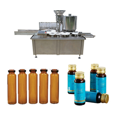 Läkemedelsfyllnings- och tätningsmaskin för farmaceutisk glasflaska och vätskepåfyllningsmaskin