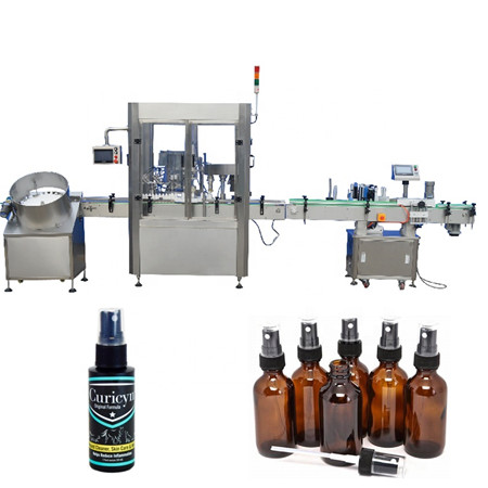Monoblock Automatisk flaskvatten varm juice Dryck Vätskefyllning Förpackning Bottling Tätning Package Line Machine