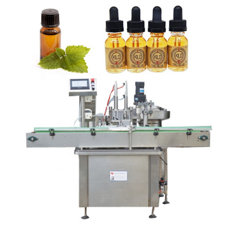 Automatisk flaskfyllningsmaskin för vätskeflaskor med kapslingsmaskin med avkodare