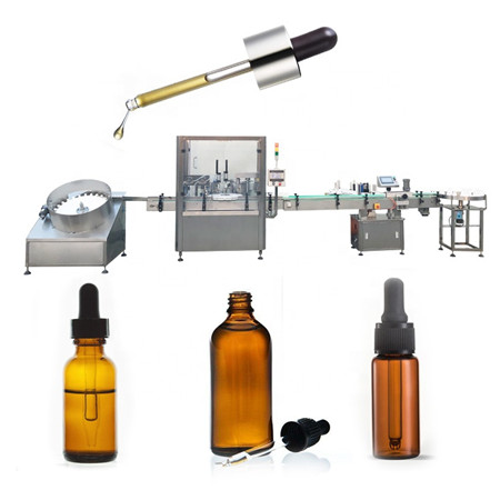 Automatisk produktionslinje för ögondroppspåfyllningsmaskin 30 ml e vätskeflaska parfym fabrik för fyllning av ögondroppsmaskin