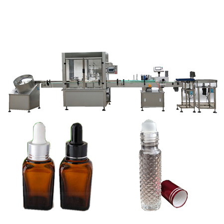 Liten automatisk parfym kosmetisk eterisk olja glasflaskan fyllning maskin