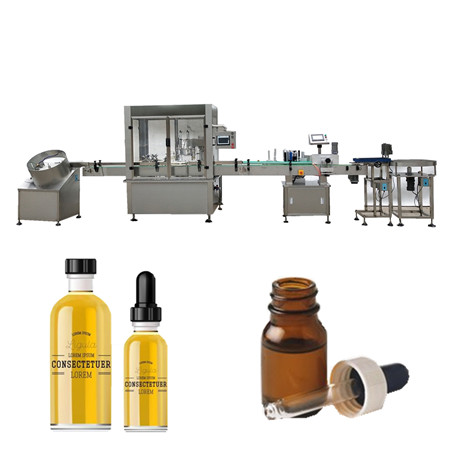 Små volymer, automatisk kosmetisk vätske- och eterisk oljedosering, tubfyllare och tätningsmedel med skärning och datumstämpling