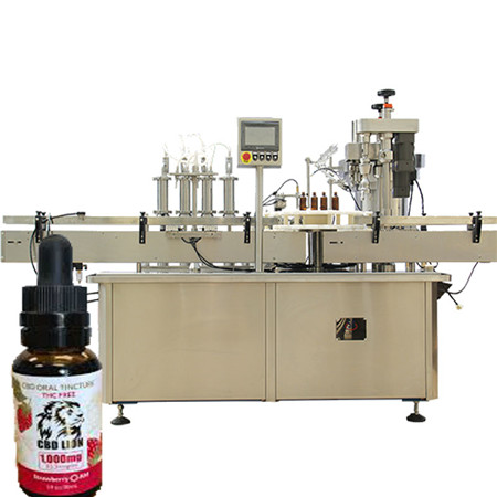5 ml / 10 ml / 30 ml / 50 ml eller anpassad injektionsflaska / liten skala flaska flytande olja tinktur påfyllningsmaskin