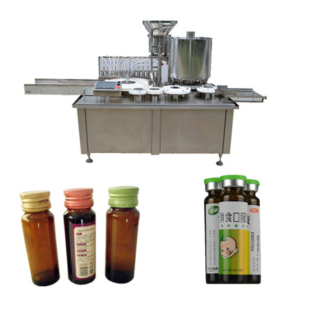 Monoblock-fyllning Line Automatic E-juice filler 30 ml Glas droppflaska e-vätska påfyllningslockeringsmaskin