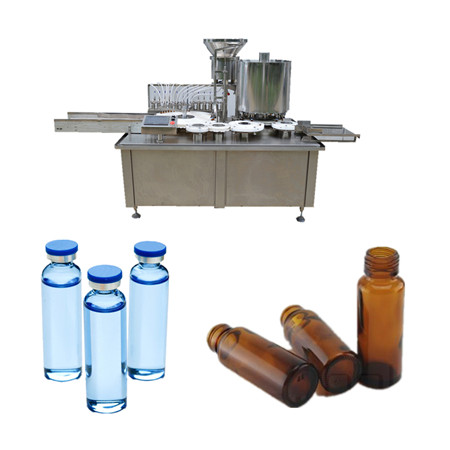 Automatisk fyllning av flaskor av flytande glas och förslutningsmaskin för flaskor och lock Bästa service efter försäljning