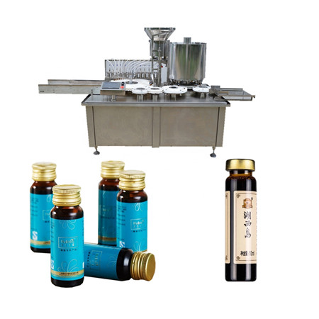 Automatisk parfymproduktionslinje, glassprayflaska fyllning och lockmaskin med 4 påfyllningshuvuden